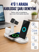 Masaüstü Düzenleyici 4’ü 1 Arada Kablosuz Şarj Aksesuarı Yeni Nesil - 1