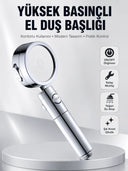 Kolay Montajlı 3 Modlu Yüksek Basınç Duş Başlığı - 1