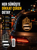 Uzaktan Kumandalı Led El Park Uyarı Cihazı Suya Dayanıklı Enerji Tasarruflu - 1