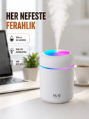 Abs Gövdeli 300ml Usb Nemlendirici – Beyaz, Gri, Pembe Renk - 1