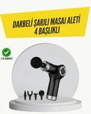 Mini Masaj Tabancası 4 Başlık 6 Hız Ayarlı - 1