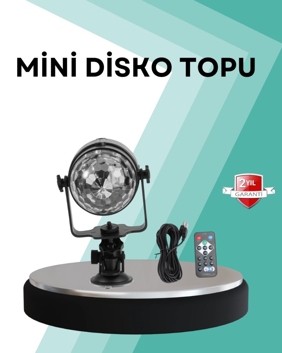 Uzaktan Kumandalı Rgb Disko Projektör Işığı