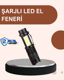 Alüminyum Gövdeli 2000 Lümen Güçlü Led El Feneri - 1