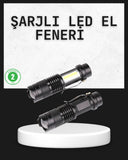 Odak Ayarlı 2000 Lümen Şarjlı Led El Feneri - 1