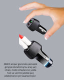 Kompakt Tasarımlı Type-c + Usb Girişli Araç Şarj Başlığı - 2