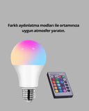 2025 Rgb Led Ampul Uzaktan Kumandalı Renkli Işık A Kalite - 4