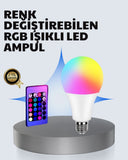 A Kalite 2025 Rgb Led Ampul Uzaktan Kumandalı 16 Renkli Lamba - 1