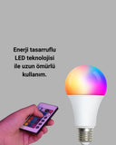 A Kalite 2025 Rgb Led Ampul Uzaktan Kumandalı 16 Renkli Lamba - 2