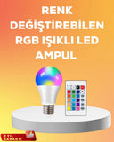 Rgb Uzaktan Kumandalı Led Ampul 16 Renk A Kalite 2025 Model Orijinal - 1