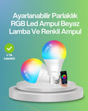 9 Watt Beyaz Işık Ve Renk Ayarlı Akıllı Led Ampul - 1