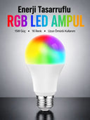 Enerji Verimli Akıllı Led Ampul, Uzaktan Kontrol Özellikli - 1