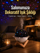 Gece Lambası Özellikli Taşınabilir Nemlendirici Ve Aromaterapi Cihazı Usb Girişli - 1