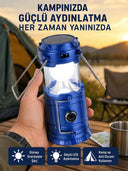Katlanabilir Usb Çıkışlı Kamp Feneri – Şarj Edilebilir, Dayanıklı Ve Çok Fonksiyonlu - 1