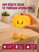 Pumpkin Led Night Light Dokunmatik Şarjlı Silikon Gece Lambası Yeni Nesil - 1