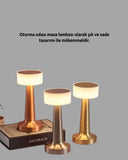 Modern Usb'li Kablosuz Masa Lambası – Minimalist Tasarım, 3 Farklı Parlaklık - 2