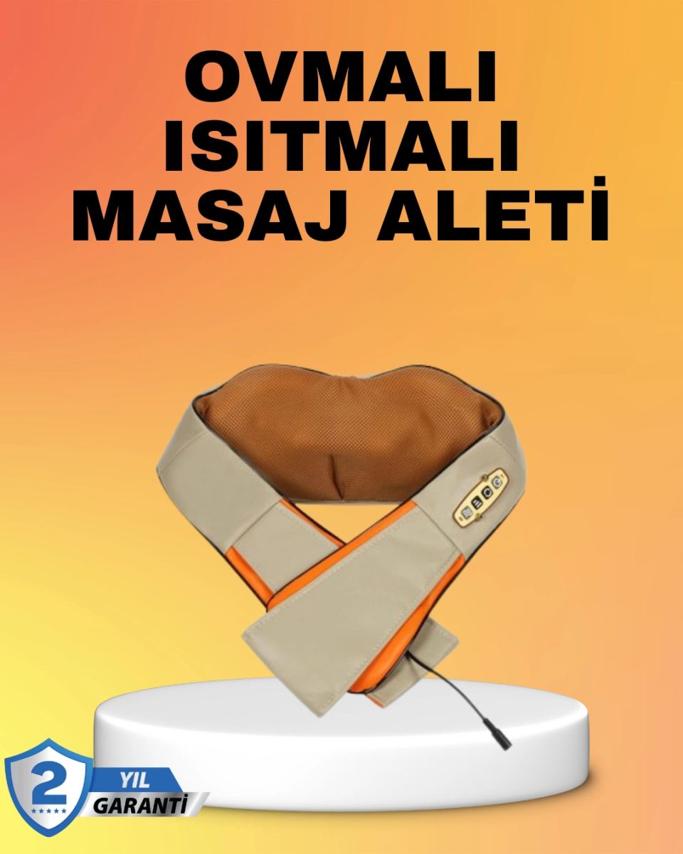 Kas Ağrılarına İyi Gelen Ovmalı Isıtmalı Boyun Omuz Bel Masaj Aleti
