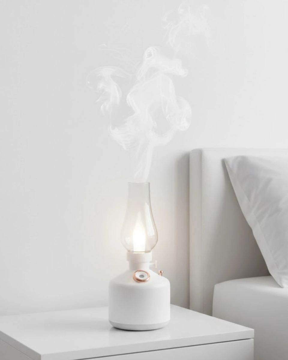 Retro Gaz Lambası Tasarımlı Usb Şarjlı Aroma Difüzörü 280 Ml Nano Mist Nemlendirici