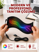 Rgb Kayar Yazılı Led Reklam Ekranı – Usb Bağlantılı Esnek Tasarım - 1