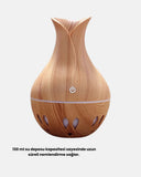 Ahşap Desenli Aromaterapi Difüzör 130 Ml Ultrasonik Ve 7 Renk Led Işıklı - 3