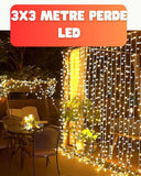 3x3 Metre Şelale Led Perde Işık İç Dış Mekân Dekorasyonu - 1