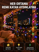 5 Metre Şeffaf Kablo Led Peri Işığı 50 Ampullü Dekoratif Led Yeni Nesil - 1