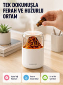 Ultrasonik Alev Efektli Aromaterapi Difüzörü Usb Şarjlı Ve Otomatik Kapanma Özellikli - 1