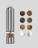 Modern Otomatik Baharat Öğütücü Seti – Pilli, Paslanmaz Çelik, Led Aydınlatmalı - 2