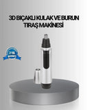 Kişisel Burun Ve Kulak Tıraş Makinesi 3d Kavisli Bıçak Ve Kompakt Tasarım - 1