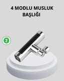 360° Dönebilen Musluk Başlığı 4 Fonksiyonlu Su Tasarruflu Ve Dayanıklı - 1