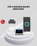Kablosuz Şarj İstasyonu 4’ü 1 Arada İphone Watch Ve Airpods Uyumlu - 1