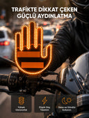 176 Led’li Amber Trafik Uyumlu Sinyal Işığı – El Hareketiyle Kontrol - 1