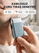 Şarjlı Kuru Kullanım Tıraş Makinesi – Kablosuz, Taşınabilir - 1
