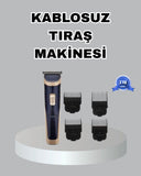 Çelik Bıçaklı Unisex Şarjlı Tıraş Makinesi – Sessiz Motor, Kablosuz Ve Ayarlanabilir - 1