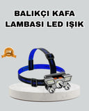Outdoor Ve Gece Balıkçılığı İçin Led Kafa Lambası – Usb Şarjlı, 60° Ayarlanabilir Far - 1
