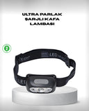 Gece Balıkçılığı İçin Ultra Parlak Şarjlı Kafa Lambası | 4 Işık Modu + Usb Şarj - 1