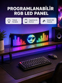 Rgb Led Panel – Çok Renkli, Kumandalı, Usb Bağlantılı Yazı Ve Gıf Gösterimli Akıllı Lamba - 1
