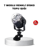 Müzik Ritmine Duyarlı Renkli Disko Topu – 7 Modlu Işıklı Parti Lambası - 1