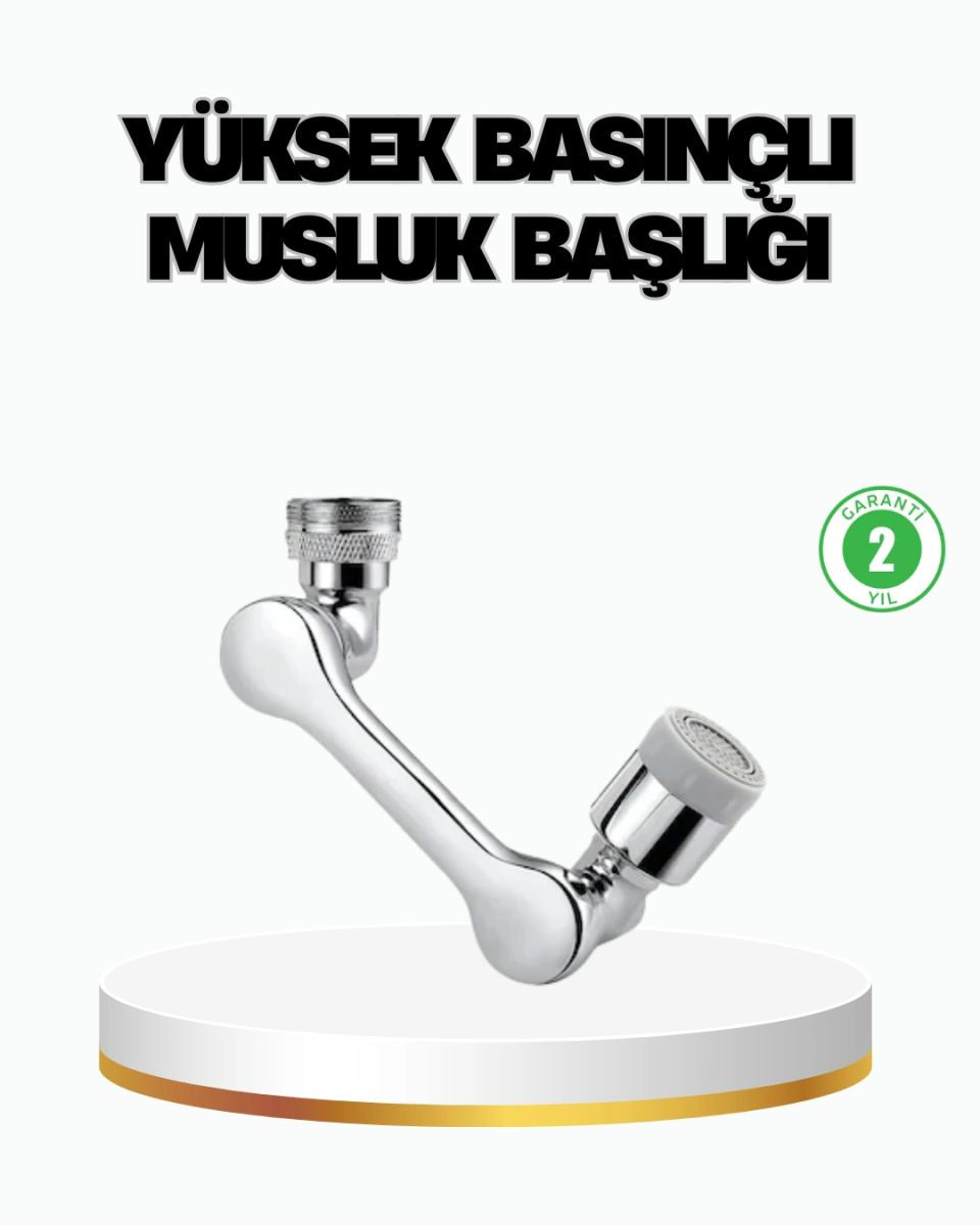 Üç Segmentli 1080 Derece Musluk Atı Esnek Döner Havalandırıcı Pratik Kullanım