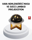 Usb Mini Hava Nemlendirici Ve Projeksiyon Lamba – Taşınabilir, Sessiz, Dekoratif Aromaterapi Cihazı - 1