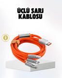 Hızlı Şarj Uyumlu Şarj Kablosu – Esnek Yapı, Güçlü Bağlantı, Yüksek Performans - 1