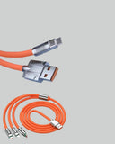Çinko Alaşımlı Uçlu 120 w Şarj Kablosu – Dolaşmaya Dayanıklı 1,2 m Usb Kablo - 3