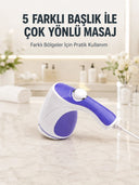Elektrikli Masaj Aleti 5 Başlıklı Güçlü Titreşimli Selülit Karşıtı Vücut Masaj Cihazı - 1