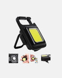 Şarjlı Cob Led Anahtarlık Fener – 4 Modlu, Manyetik Ve Katlanabilir Standlı Yeni Nesil - 2