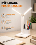 Led Işıklı Masa Lambası – Göz Yormayan, Kısılabilir Ve Esnek Başlıklı Yeni Nesil - 1