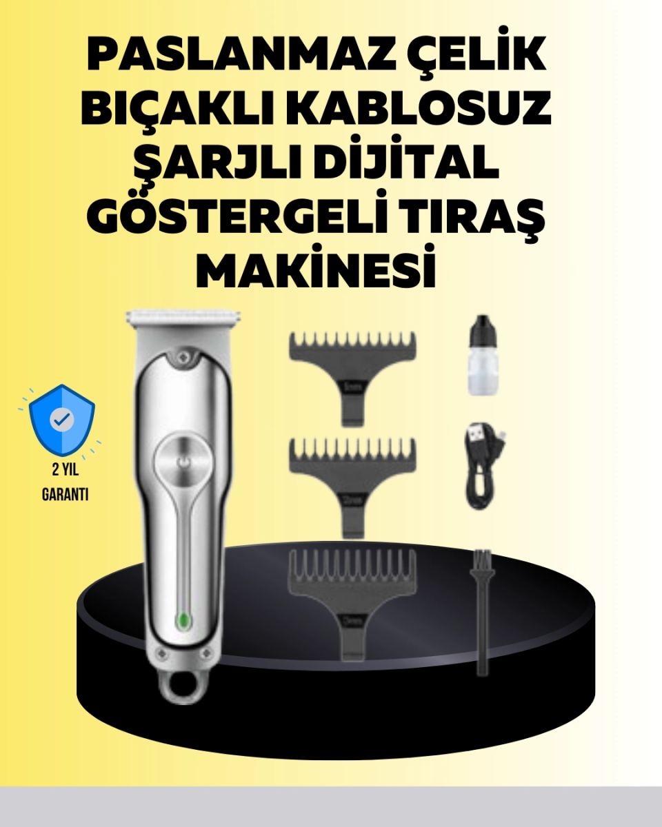 Metal Gövdeli Saç Sakal Kesme Makinesi – Hassas Kesim İçin