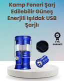 Şarj Edilebilir Güneş Enerjili Kızaklı Kamp Feneri – Usb Çıkışlı, Katlanabilir, Dayanıklı Ve Çok Fonksiyonlu - 1