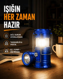 Güneş Enerjili Katlanabilir Kızaklı Kamp Feneri – Usb Şarjlı, Çok Yönlü Ve Dayanıklı Tasarım - 1