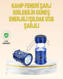 Katlanabilir Usb Çıkışlı Kamp Feneri – Şarj Edilebilir, Dayanıklı Ve Çok Fonksiyonlu - 1