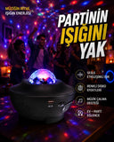 10 Renkli Kombinasyon + Breathing Light + 2 Saat Zamanlayıcılı Star Lamba - 1
