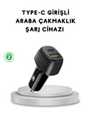38w Araç Şarj Cihazı Type-c Pd Usb Hızlı Şarj Çift Port - 1